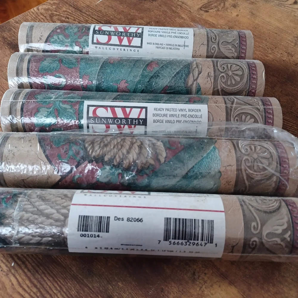 SunWorthy ready pasted vinyl border 5 rolls